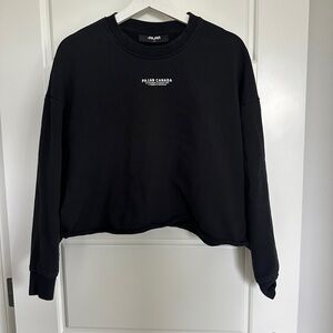 Pajar Black Cropped Long Sleeve Hoodie